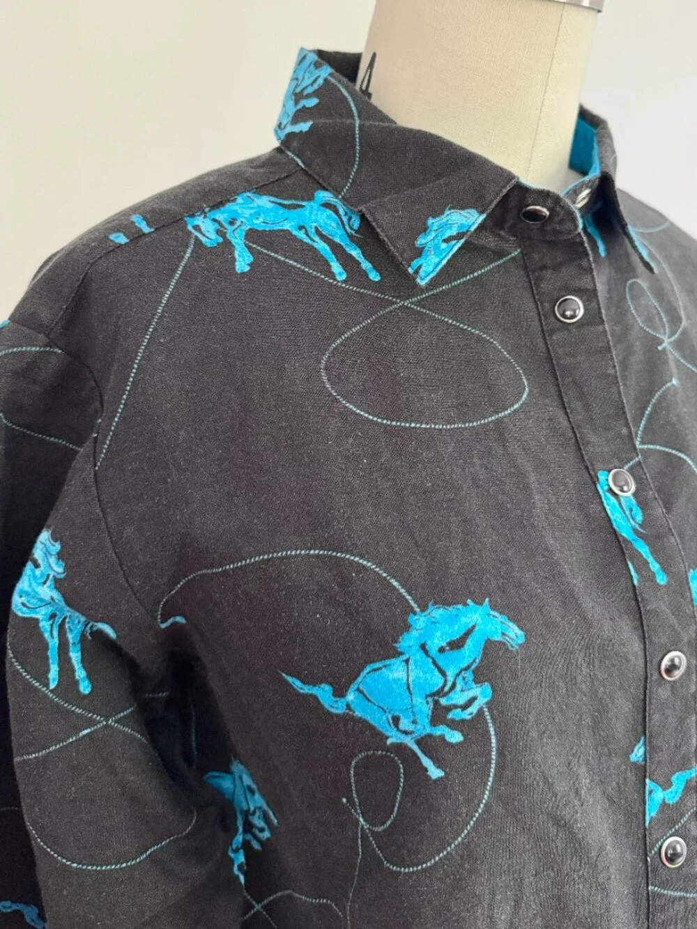 Vintage Wrangler Stallion Cowboy Button Down | M - Picture 4 of 6